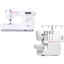 Singer Elite CE677 Elektronik Dikiş Makinesi ve Singer S0105 Overlok Makinesi Avantajlı Paket