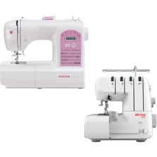 Singer Starlet 6699 Dikiş Makinesi ve Elmas 328 Ev Tipi 4 Iplik Overlok Makinesi Avantajlı Paket