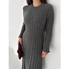 Noa Noa Fitilli Uzun Triko Elbise