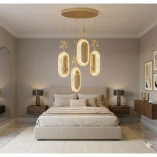 Işıltı Avize Power 4'lü Ledli Sarkıt Avize