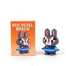 Tavşan Tasarımlı Büyük Parçalı Blok Oyuncak  Seti Big Pixel Brick Set