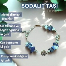 Bonicce Sodalit Taşı Gerçek Doğal Taş Bileklik