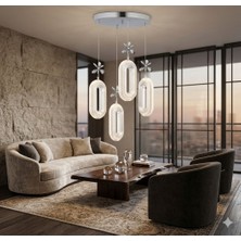 Işıltı Avize Power 4'lü Ledli Sarkıt Avize