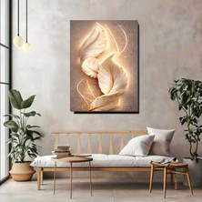 Artprinta Altın Işıltılı Melek Kanatları Kanvas Tablo – Modern ve Zarif Duvar Dekoru