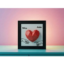 Genç 3D Sonsuz Aşk Çerçevesi | Eternal Love Frame | Isimli ve Tarihli Kişiye Özel Resim Çerçevesi