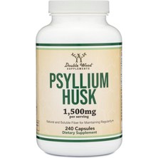 Double Wood (Özelsporcugıdaların'dan !!) Psyllium Husk (240 Capsul 1,500MG Per Serving) 37.