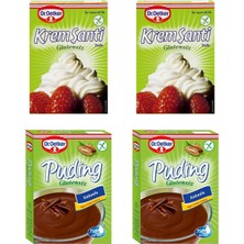 Dr. Oetker Glutensiz Krem Şanti-Puding 2+2 Set