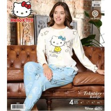 Özpek Giyim Kadın Hello Kitty Manşetli Pijama Takımı