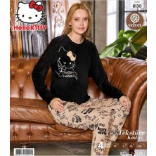 Özpek Giyim Kadın Hello Kitty Manşetli Pijama Takımı