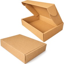 PackMai 38X28X8 cm Karton Kutu 10 Adet | Çift Oluklu Ultra Güçlü | E-Ticaret Kargo Kutusu Büyük Kutu