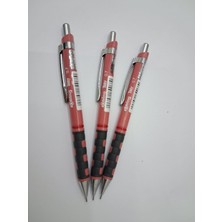 Rotring Tikky 0,7 mm Ergonomik Tasarımlı Gül Kurusu Renkli Metal Mekanik Kurşun Kalem Seti