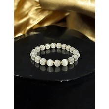 Bonicce Selenit Taşı Gerçek Doğal Taş Bileklik (8mm)