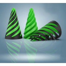 Spiral Geçmeli Koni Stres Çarkı - Masaüstü Dekoratif Obje Görsel Illüzyon - Fidget Stres Oyuncağı