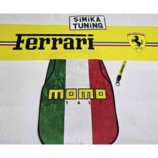 Şimika Momo Dekor Oto Halı Paspas ve Torpido Havlusu(Ayna Askı Ipi ve Anahtarlık Hediyeli)