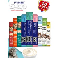 Faenbei Krema Kedi Ödül Maması 15GR (30 Adet) (Karışık Çeşitli)