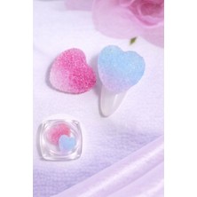 Born Pretty Candy Glow 3D Sugar Heart Nail Charm – Duo Pink Aurora No:18