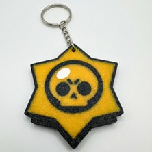 Alwes Store Brawl Stars Logolu 3D Tasarım Özel Seri Hediyelik Anahtarlık