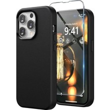 Pucutun Premium 16 Pro Uyumlu Içi Kadife Dışı Mat Lansman Kılıf (Siyah)