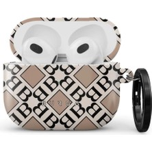 Pucutun Burga Airpods 3 ile Uyumlu Kılıf, Monogram