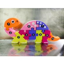 Genç 3D Montessori Dinozor Yapbozu | Eğitici 3D Figür Puzzle | Okul Öncesi Hayvan ve Oyuncağı