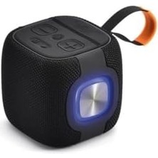 Pucutun 2400MAH Ledli Taşıma Kancalı Bluetooth Hoparlör Siyah Bts-89