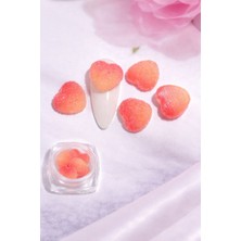 Born Pretty Candy Glow 3D Sugar Heart Nail Charm – Peach Coral No:08