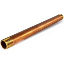 Pucutun Malzemeleri NPBR3412 3/4 "nominal Çap ve Npt Uçları ile 12 "uzun Pirinç Nipel Boru Bağlantısı