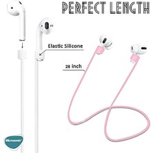 Pucutun Airpods Pro Için Manyetik Mıknatıslı Kulaklık Ipi Beyaz [airpods Pro ile Uyumlu Kılıf - Beyaz]