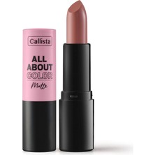 Pucutun All About Color Matte Lipstick Mat Görünümlü Ruj 507 Kiss Me More, Nude