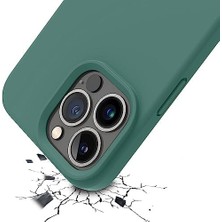 Pucutun 14 Pro Max Kılıf 6.7’ Içi Kadife Lansman Silikon Kılıf Şok Emici Full Kasa Koruma Sağlayan Kılıf Haki Yeşil