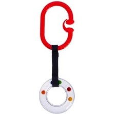 Pucutun Çıngıraklı Puset Halkası Kırmızı Oval