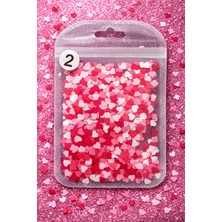 Born Pretty Mini Heart Confetti Nail Art Dekor – Pink & Red Mix No:02