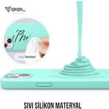 Pucutun Kılıf Ince Sıvı Silikon 3 Katmanlı Tam Kaplamalı Yumuşak Jel Kauçuk Kılıf Kapak, Turkuaz (15 PLUS12)