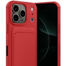 Pucutun 17 Pro Max Kelvin Kartvizitli Silikon Telefon Kılıfı (Kırmızı)