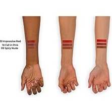 Pucutun Deep Impact Lipstick 13 Impressive Red Kremsi Dokulu Yarı Parlak Ruj, Kırmızı