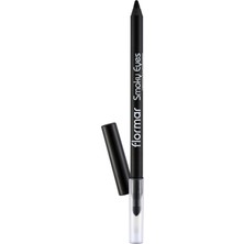 Pucutun Smoky Eyes Doğal Gölge Veren Sünger Aplikatörlü Suya Dayanıklı Kajal Göz Kalemi No. 001 - Carbon Black - 8690604138128