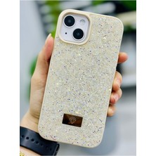 Pucutun 13-14 ve 15 ile Uyumlu Elmas Tasarımlı Taşlı Işıltılı Parlak Pırlanta Silikon Kılıf