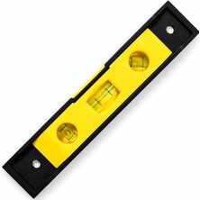 Pucutun 23 cm Manyetik Su Terazisi, Yüksek Hassasiyetli, Darbeye Dayanıklı, 3 Kapsüllü Profesyonel Terazi