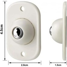 Pucutun Pratik Bilyeli Eşya Kaydırma Aparatı, 4'lü Set Mini Yapışkanlı Tekerler, 360 Derece Dönebilen Küçük Bilyeli Tekerlekler