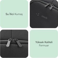 Pucutun MCC-505 Bg Move 15.6 Inç Laptop Sırt Çantası, Mackbook Sırt Çantası, Bilgisayar ve Notebook Çantası, Kadın Erkek Bilgisayar Iş Çantası, Üniversite Okul Çantası, Siyah-Gri