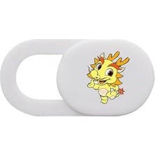 Pucutun Kamera Kapatıcı 3 Lü Set Laptop Tablet Telefon Uyumlu Ultra Ince Webcam Gizlilik Kapağı Kaydırmalı Güvenlik Aparatı Hayvan Figürlü Desenli Çok Renkli