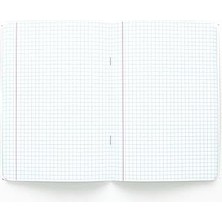 Pucutun Colors A5 60 Yaprak Kareli Defter 3'lü Paket, Somon, Pembe, Mavi