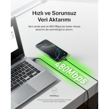 Pucutun 2'li Örgülü Usb-A - Usb-C Kablo, 1,5 M, 15 W, Yumuşak, Esnek ve Hızlı Şarj Kablosu, 17 ve 16 Serisi, Galaxy S25, 10, iPad Pro ve Daha Fazlasıyla Uyumlu, Siyah