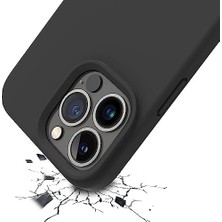 Pucutun 14 Pro Max Kılıf 6.7’ Içi Kadife Lansman Silikon Kılıf Şok Emici Full Kasa Koruma Sağlayan Kılıf Siyah Renk