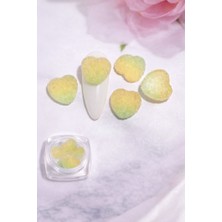 Born Pretty Candy Glow 3D Sugar Heart Nail Charm – Lemon Mint Pastel No:04