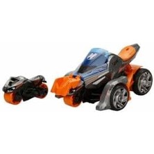 Pucutun Maxx Wheels Motosiklet Fırlatıcılı Sesli ve Işıklı Araç - Gri-Turuncu