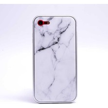 Pucutun 7 ile Uyumlu Mermerli Devrim Beyaz Cep Telefonu Kılıfı