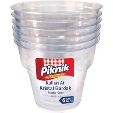 Pucutun Piknik Kullan At Kristal Bardak 6'lı Şeffaf 1482
