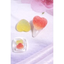 Born Pretty Candy Glow 3D Sugar Heart Nail Charm – Duo Peach Lemon No:17