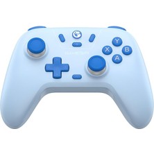 Pucutun Lite Çoklu Platform Kablosuz Oyun Kumandası, Pc, Steam, Switch, Ios ve Uyumlu Hall Effect 20Hz Turbo (Sky Blue)